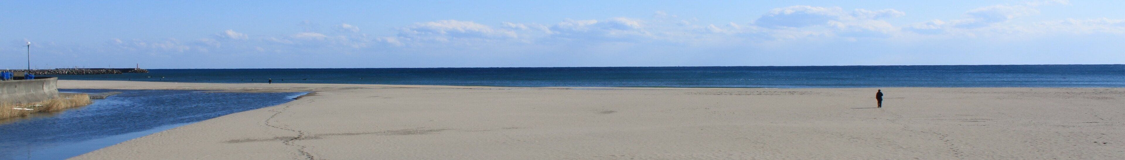Onjuku Beach in Onjuku Town, Chiba Prefecture, Japan