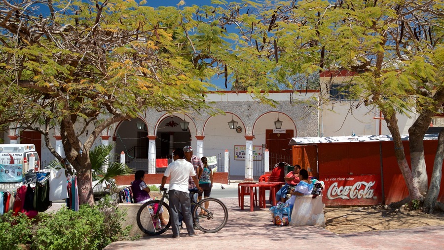 Lerma featuring a park as well as a small group of people
