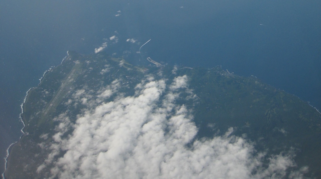 Izu Ohshima(伊豆大島), Tokyo(Japan) from Airplane(航空写真)