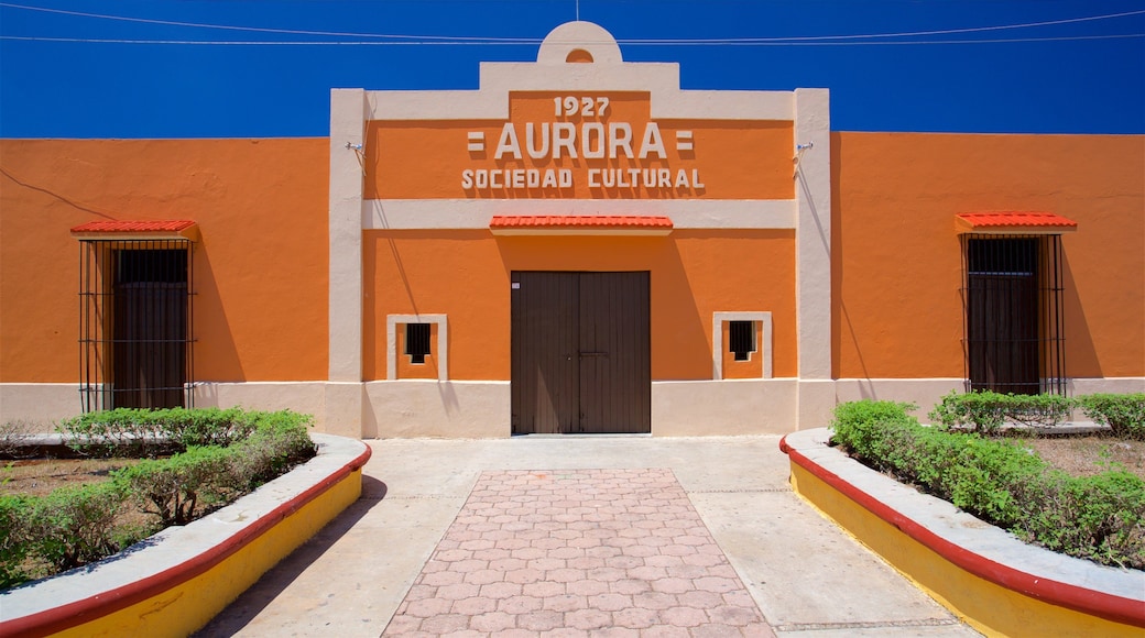 Calkini featuring signage