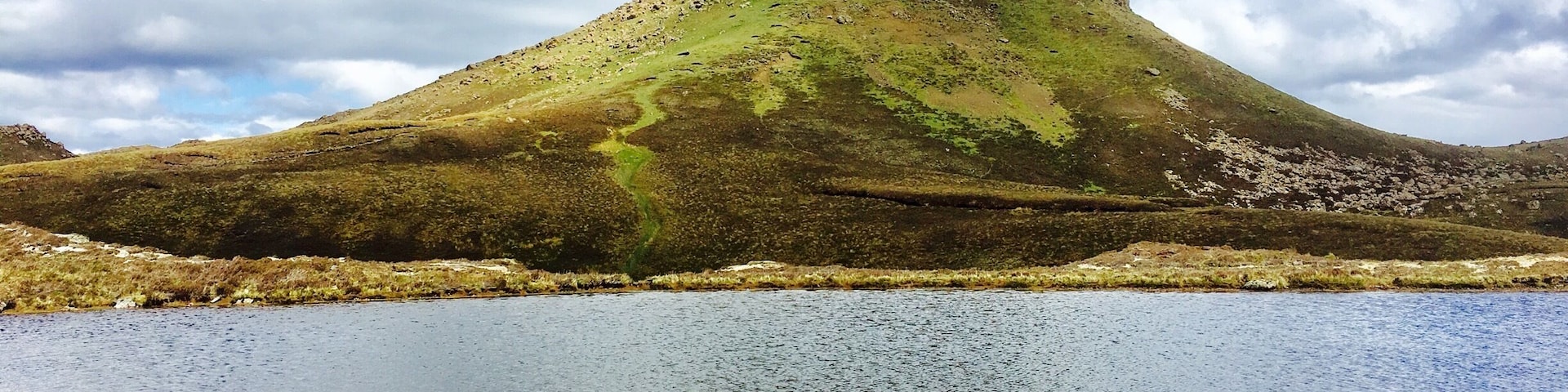 Raasay Island. Hiked Dun Caan volcano w flat top summit. Best views ever