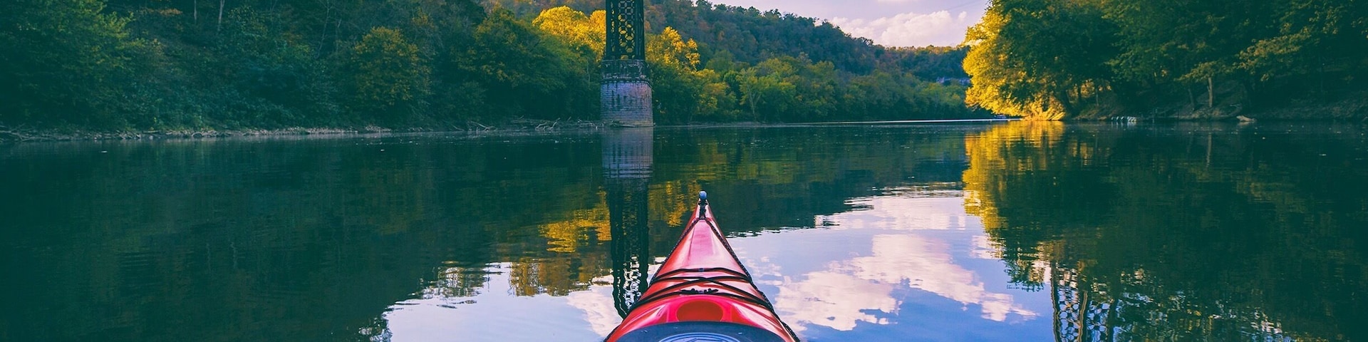 Took my kayak down to the Kentucky river and paddled up Dix river. It's perfect for seeing Kentucky river's old locks, bridges, and stone cliffs.