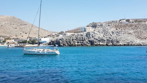 Beautiful blue water..sandy beach..lots of ouzo âĄâĄ #lifeAtExpedia #greekIslands #summer