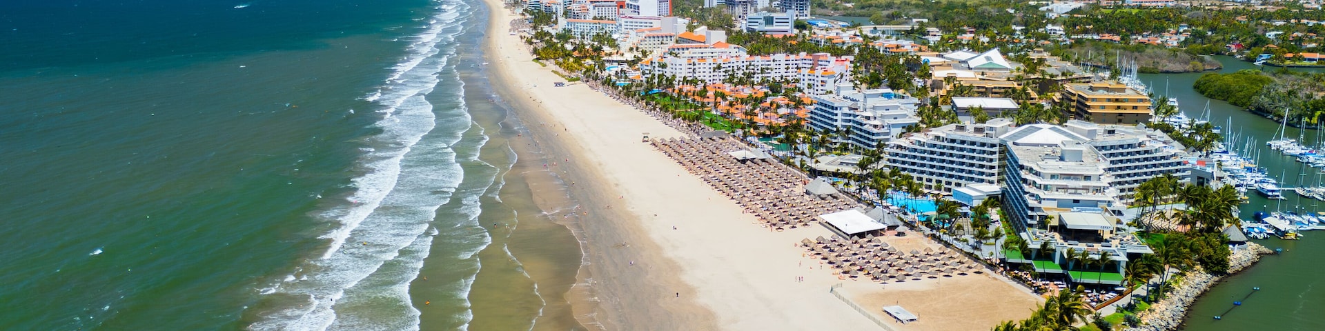 Nuevo vallarta beach embraces the riviera nayarit coastline in mexico