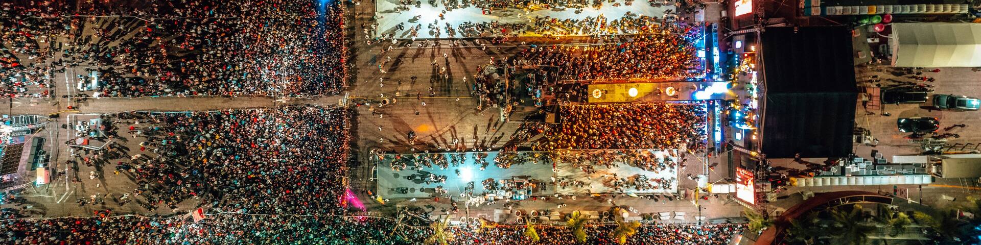 scene of the inauguration of the fair of san marcos