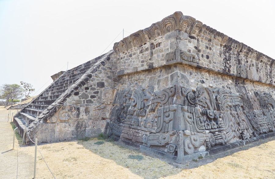 The ancient city of Xochicalco, Morelos is a rare example of a Mayan city in central Mexico