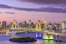 Tokyo, Japan skyline with Rainbow Bridge and Tokyo Tower.; Shutterstock ID 374552284; Purchase Order: -