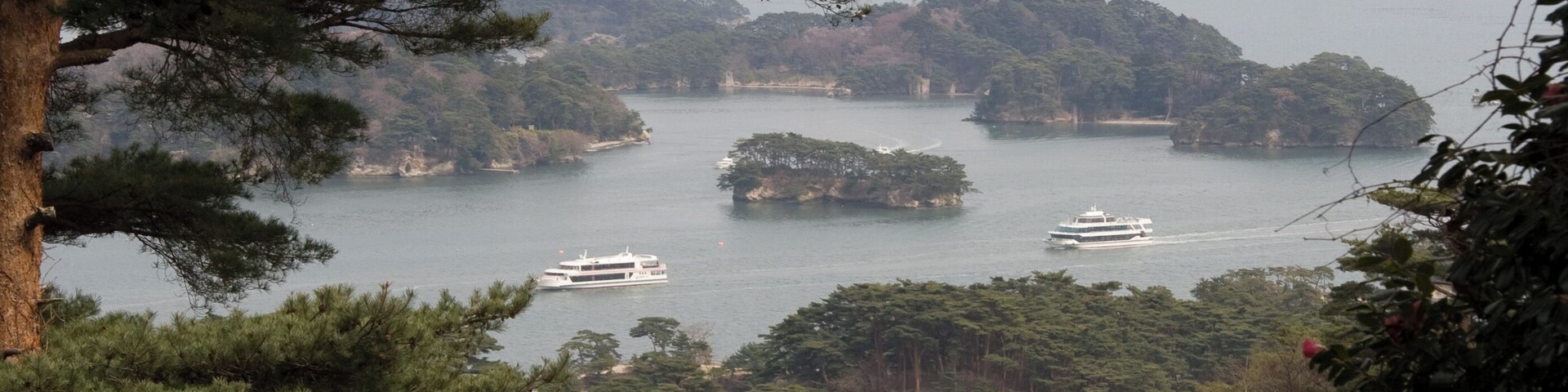 The islands of Matsushima from Saigyo Modoshi No Matsu park