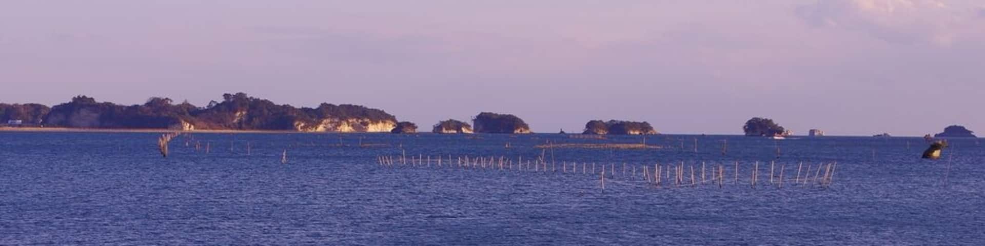 View from a cape in Matsushima gulf 小さな岬からの松島湾