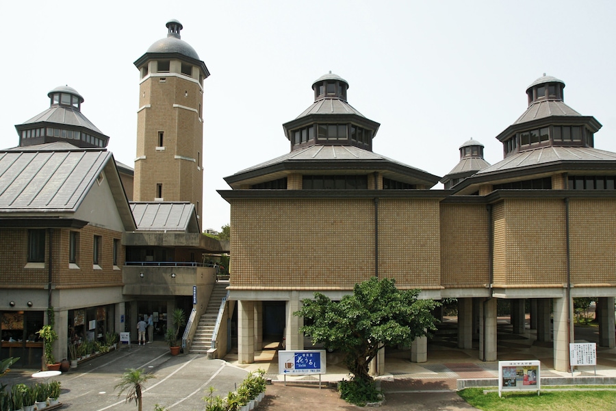 Urasoe Art Museum in Urasoe, Okinawa prefecture, Japan.