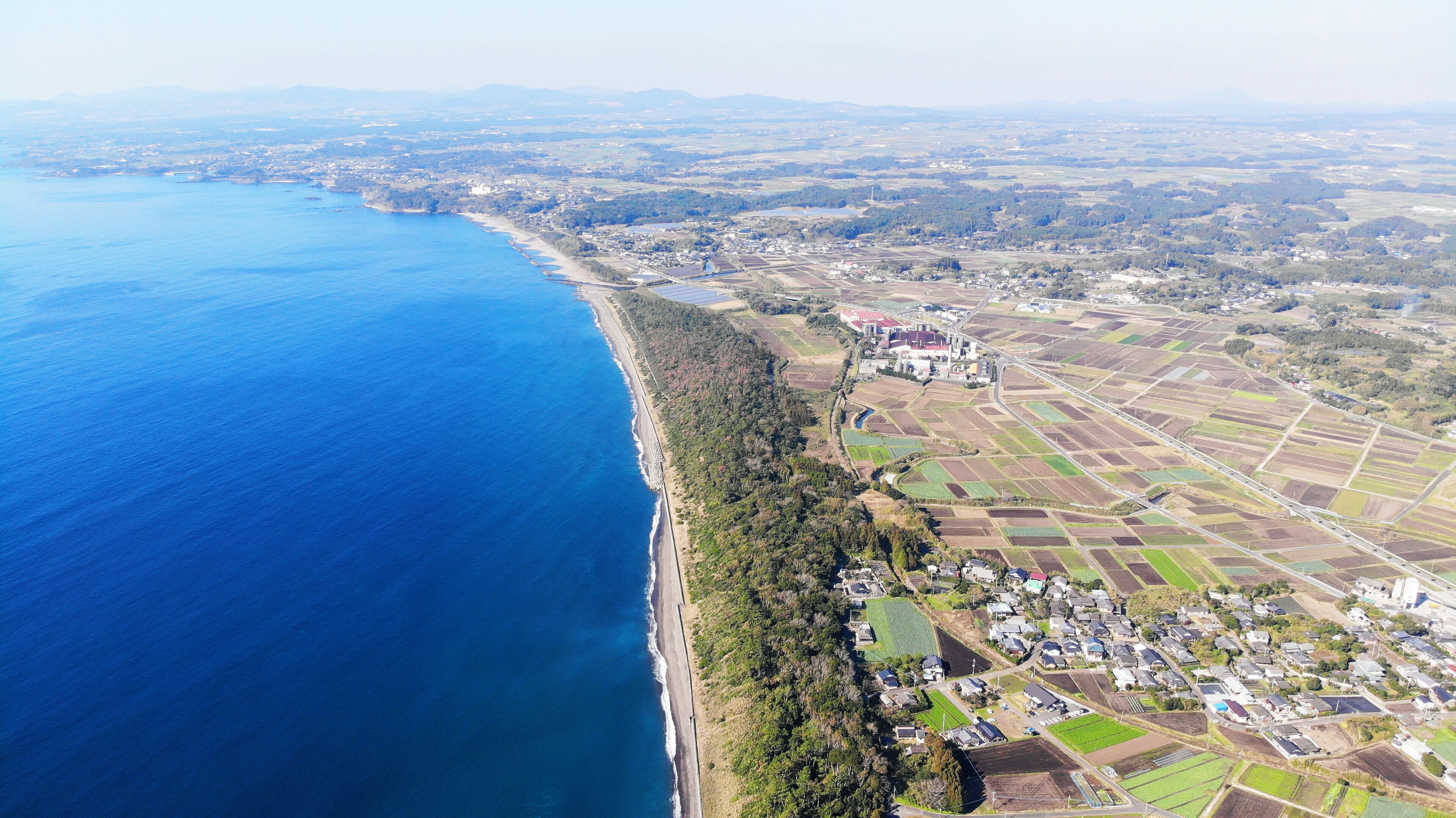 Aerial View of Satuma Peninsula, Japan
