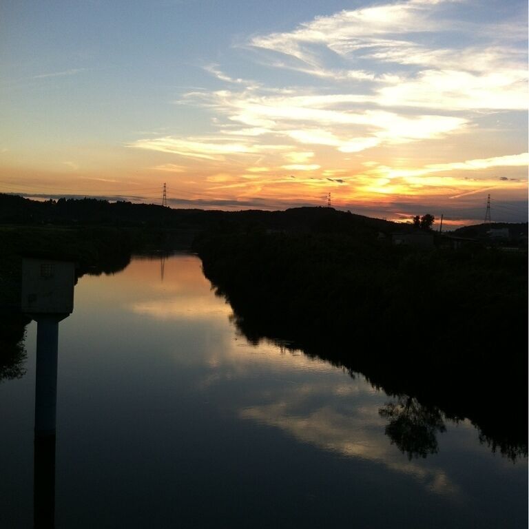 夕日がきれい。