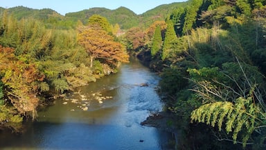 Isumi River near Saniku Gakuin College located in Otaki, Chiba, Japan.