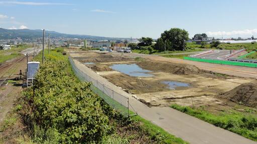 ja:渡島大野駅付近、新函館駅建設現場