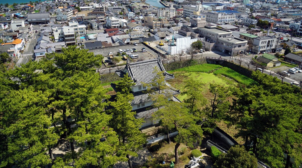 A view from Shimabara Castle in Shimabara, Nagasaki prefecture, Japan.