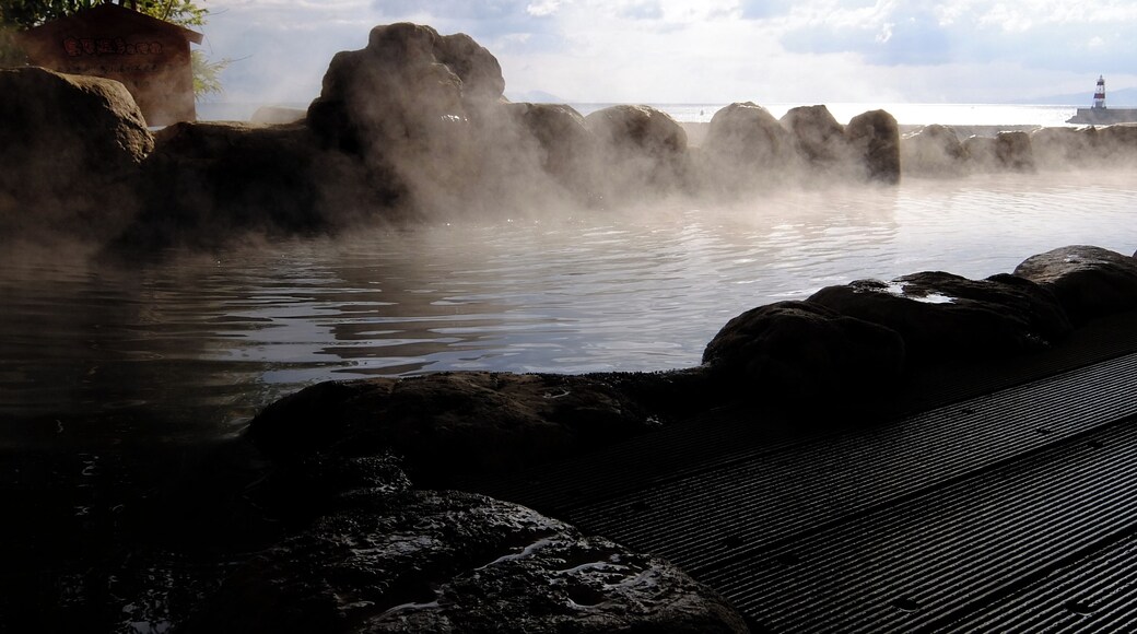 Shimabara Onsen Hotel Nampuro in Shimabara, Nagasaki prefecture, Japan.