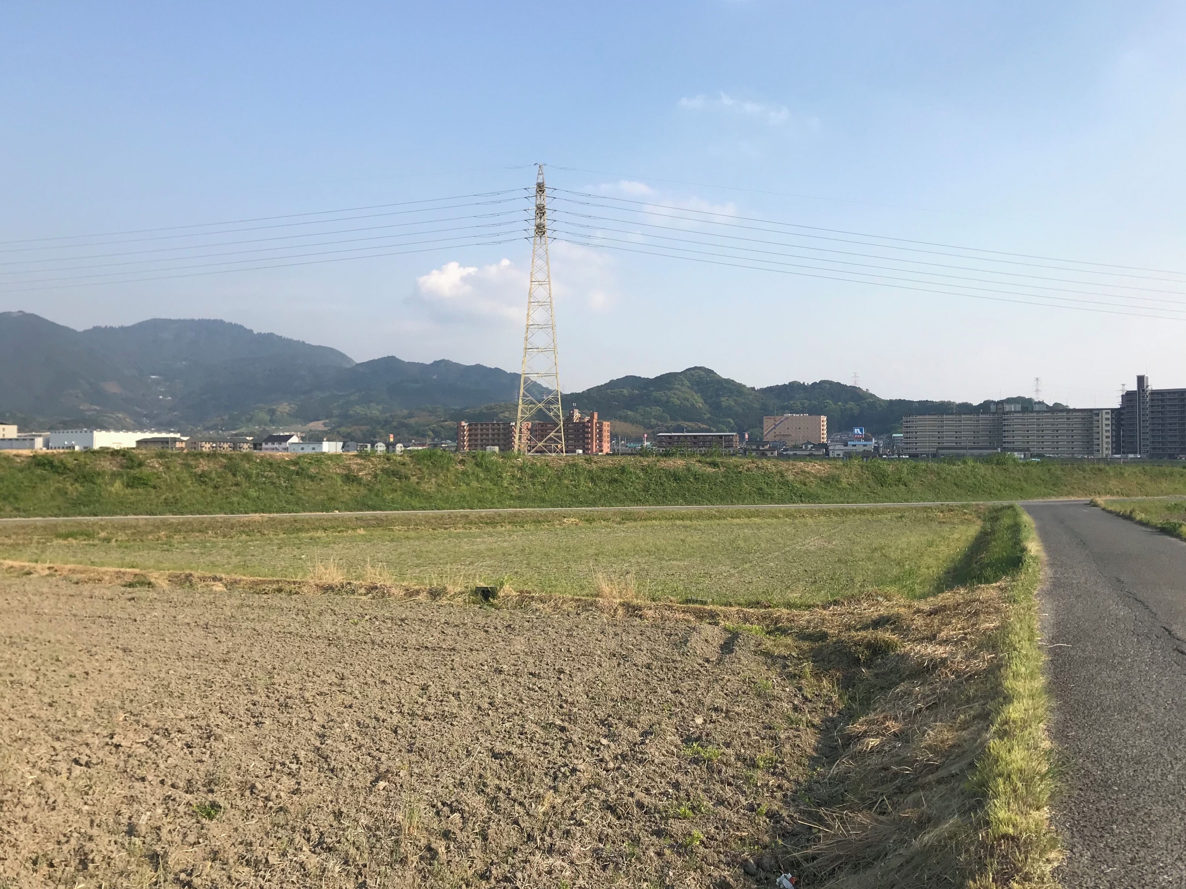 中部消防署付近の景色