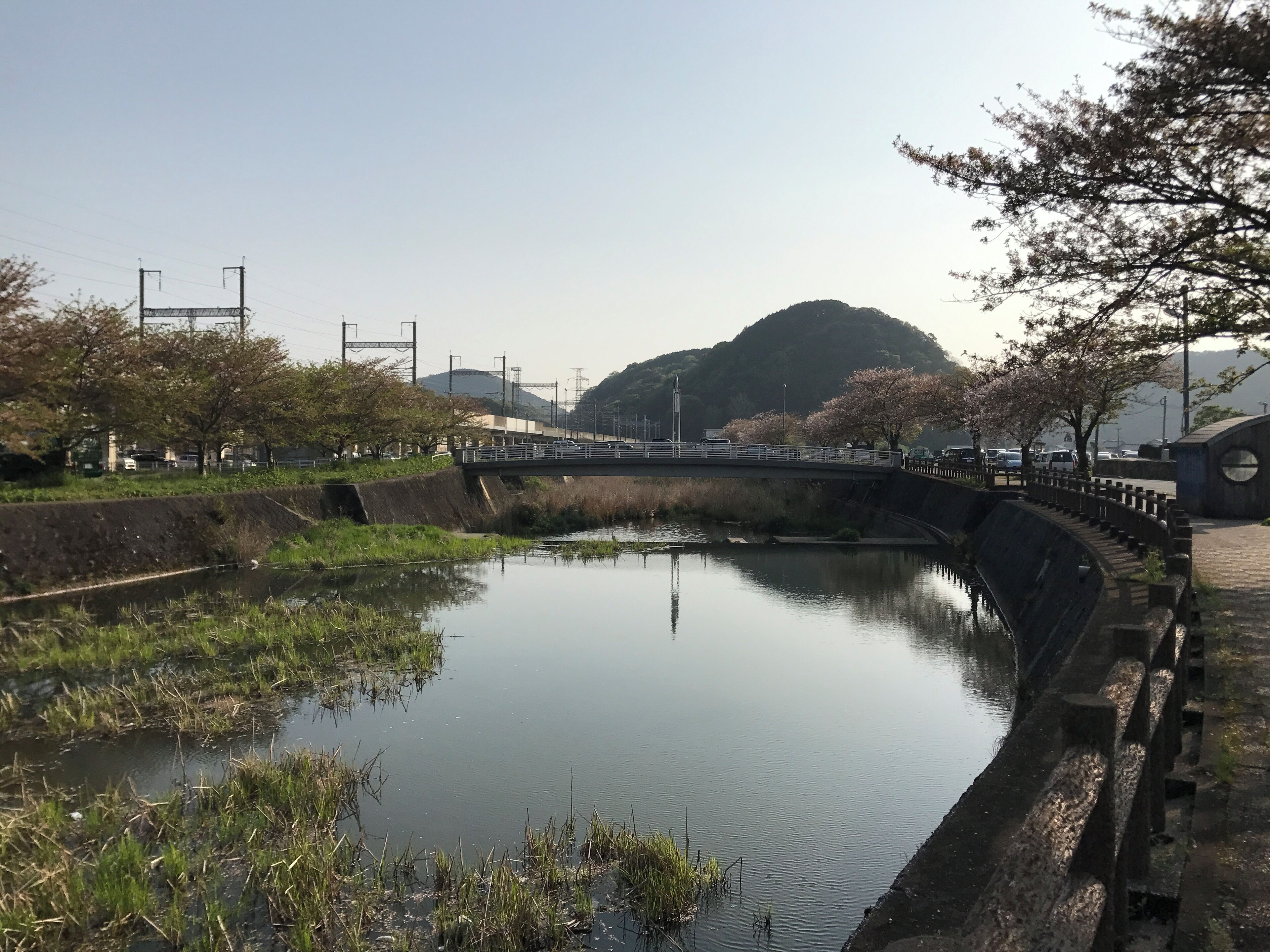 猪野川と山陽新幹線