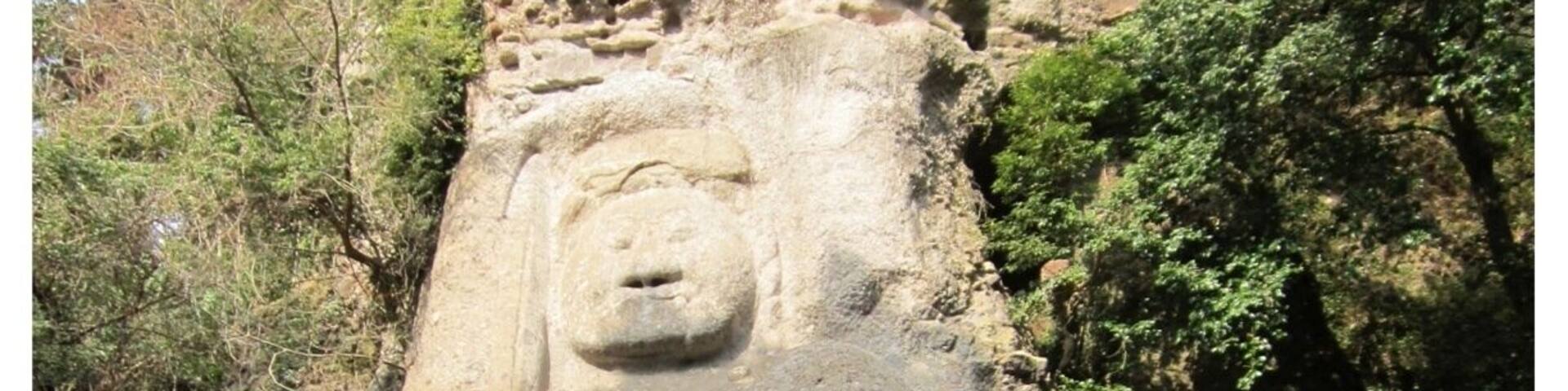 Kumano Magaibutsu are those carved about 1000 years ago.
It is Acala soft face now.