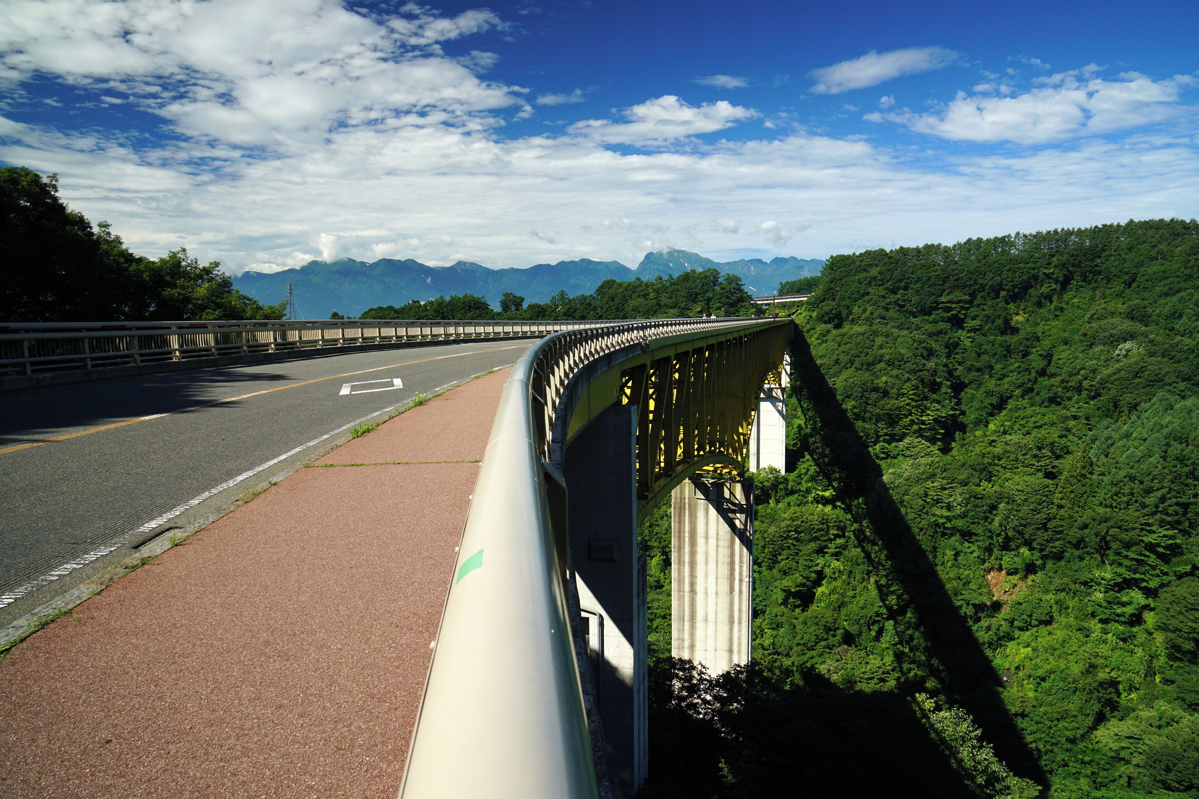 At Yatsugatake Kogen Ohashi Bridge in Hokuto, Yamanashi prefecture, Japan.