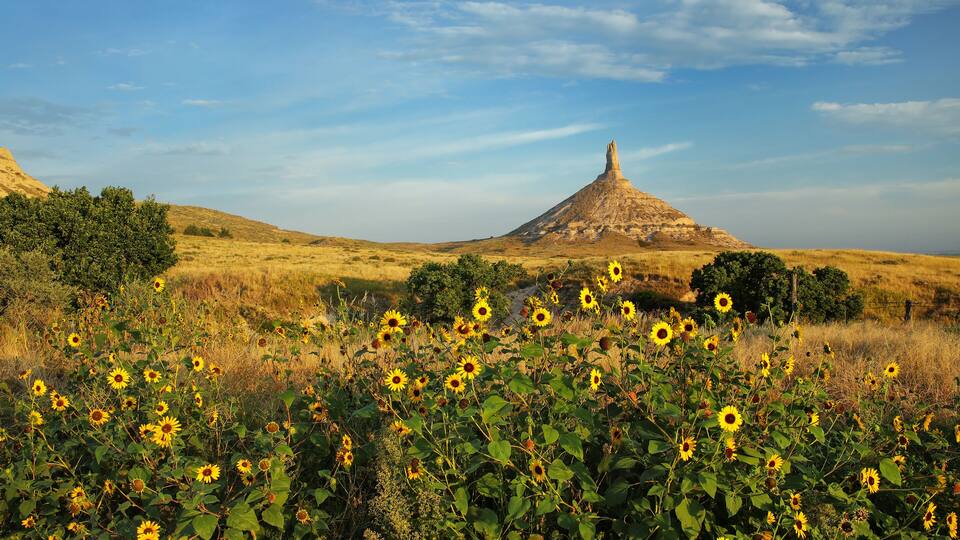 Chimney Rock National Historic Site, western Nebraska, USA