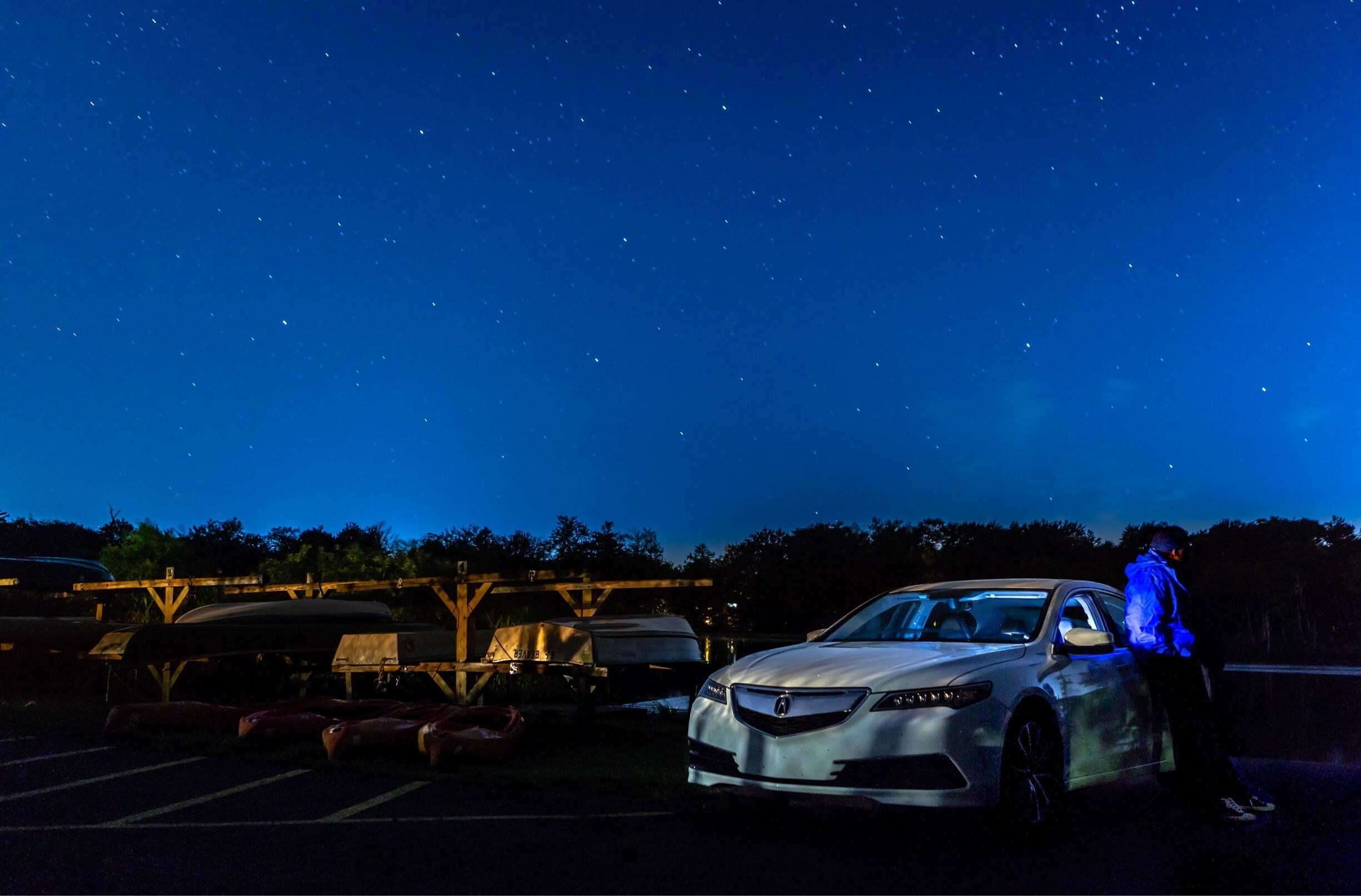 Enjoying the night

#adventure
#roadtrip
#astrophotography #people #alone #lake 
#nature
#poconomountains
#pennsylvania #stars #poconos 
#greatoutdoors