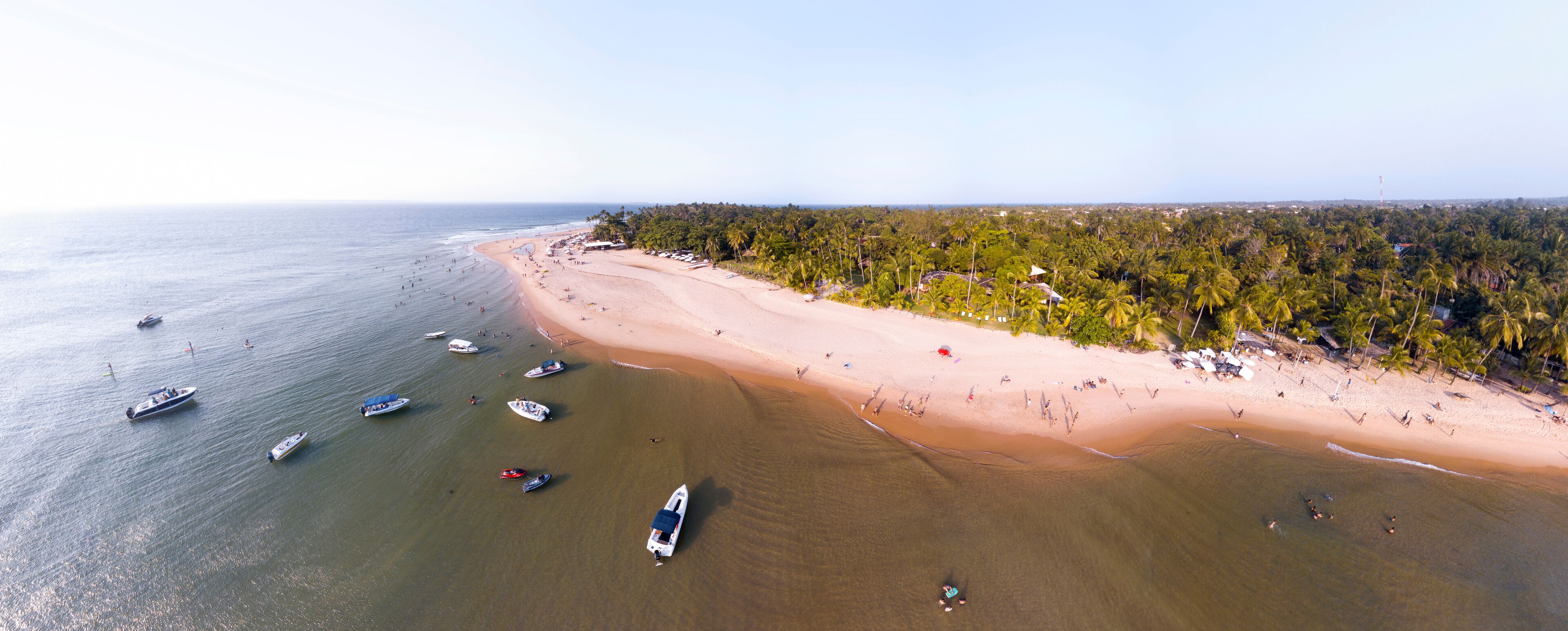 Imagem Aérea de Barra Grande na Península de Maraú, Camamu, Bahia, Brasil