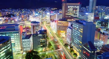 Kobe, Japan downtown district at Sannomiya.; Shutterstock ID 133027871