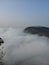 Floating clouds above Nandi hills. It is an ancient hill fortress in Souther India, approx 60 kilometers from the city of Bangalore. Its elevation is 4849 ft.