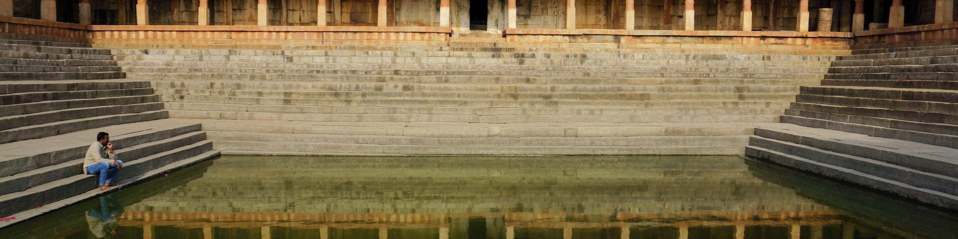 Reflections. #trovember #outdoors #pond #temple #bhoganandeeshwaratemple #nandihills #india #architecture