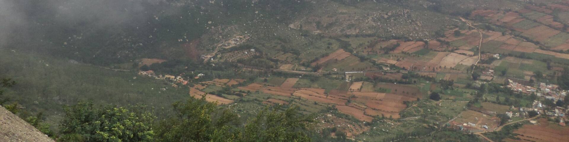 View from atop Nandi hills, Bangalore