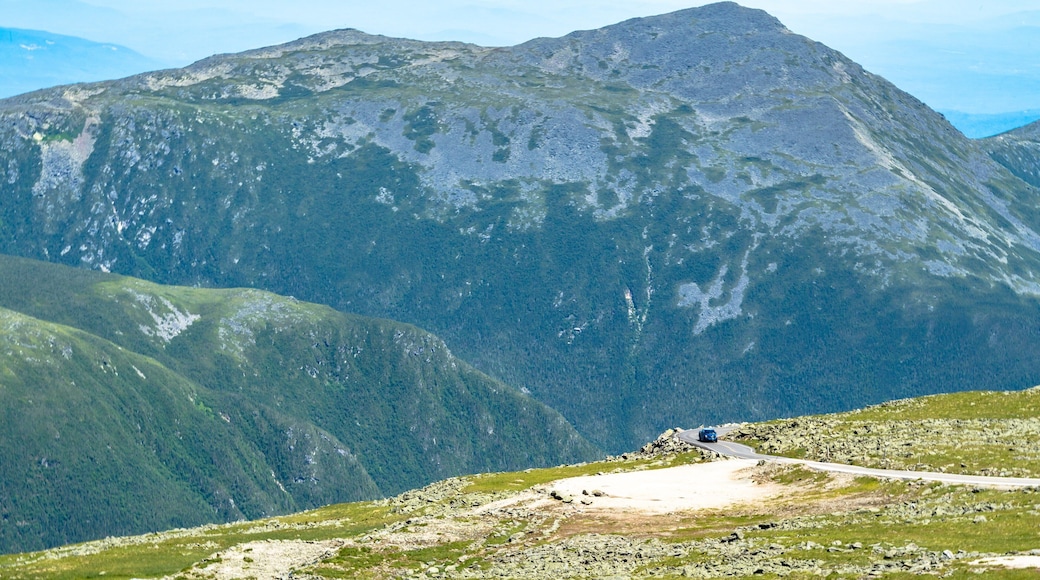 A lone car on the Mt. Washington toll road