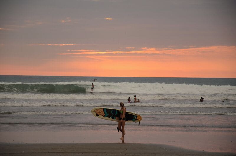 Canoa is hard to beat for amazing sunsets and of course surfing! 