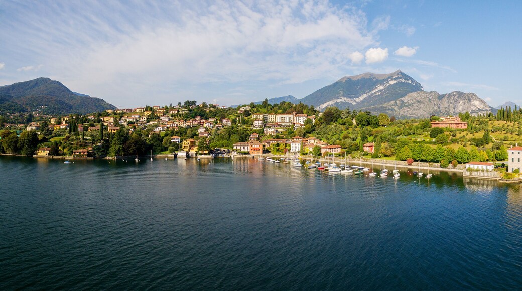 Lago di Como (IT) - Pescallo e Villa Serbelloni con Parco e giardino - vista aerea