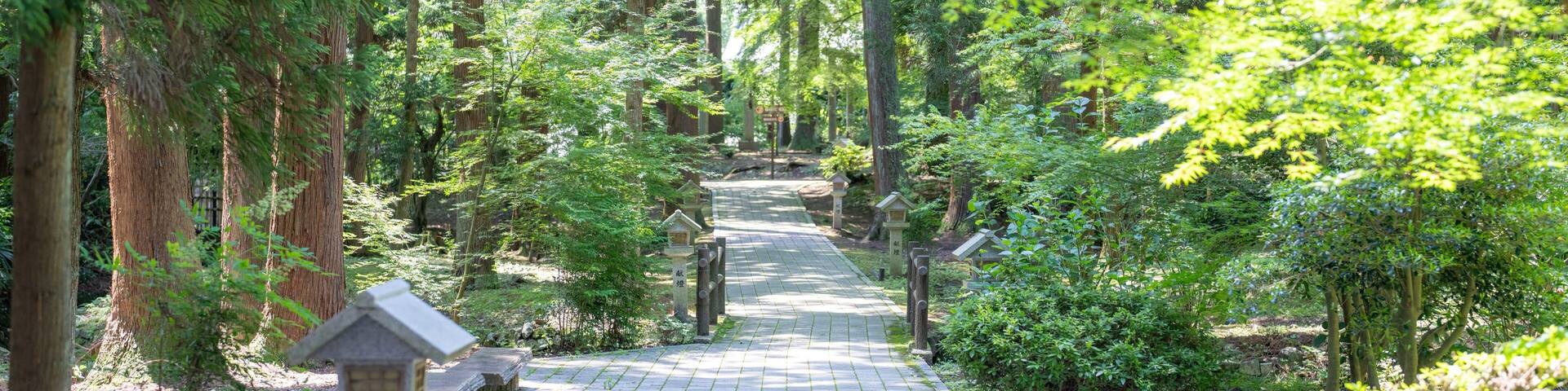 福井県越前町にある劔神社を参拝する風景 A view of the Tsurugi Shrine in Echizen-cho, Fukui Prefecture, Japan