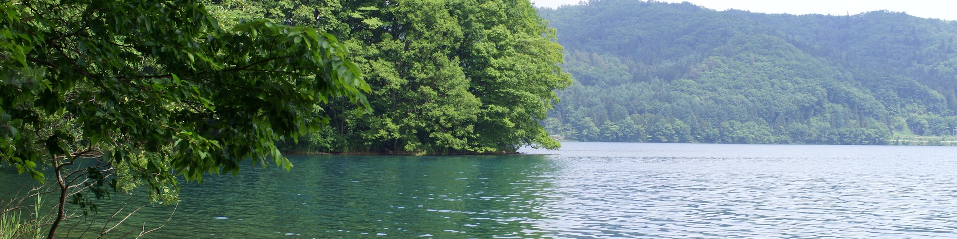 Lake Aoki with high transparency in Japan