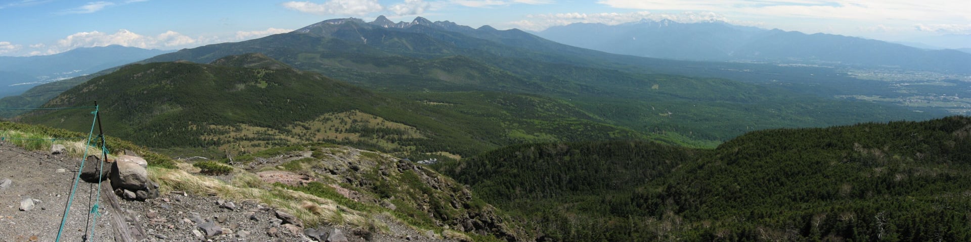 Southern Yatsugatake Mountains seen from Mount Kitayoko