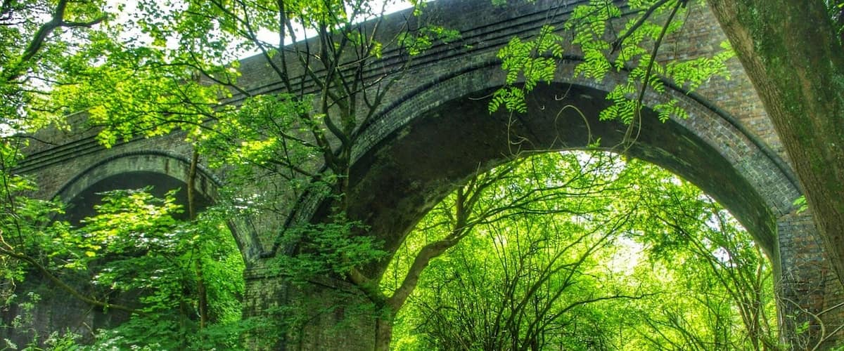 Old railway viaduct
