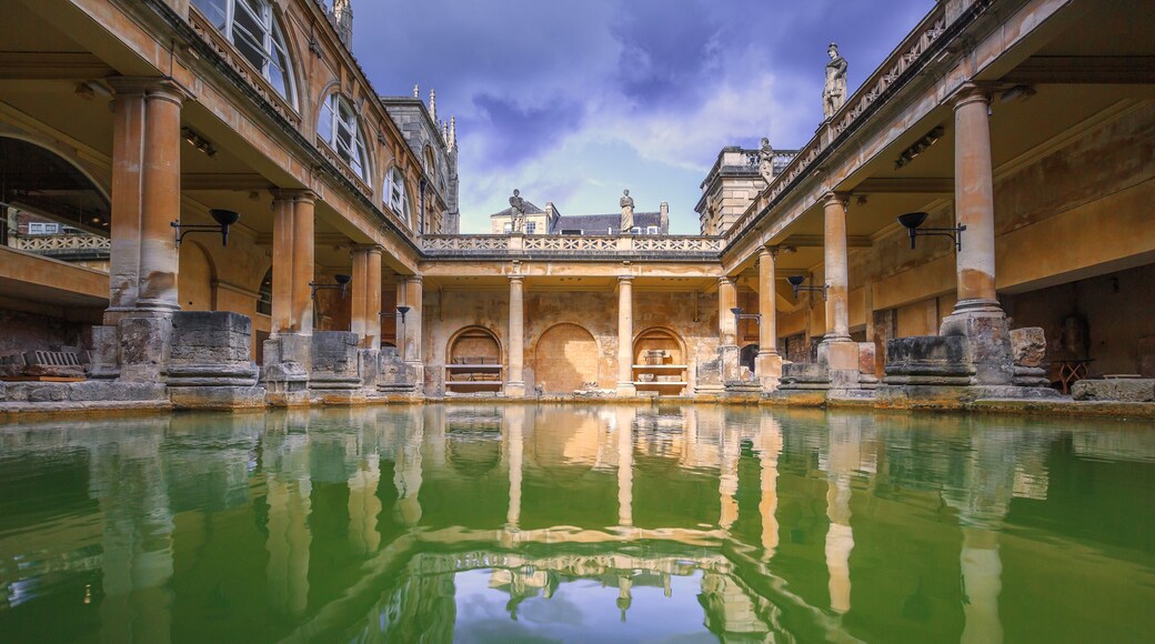 Roman Baths, the house is a well-preserved Roman site for public bathing.