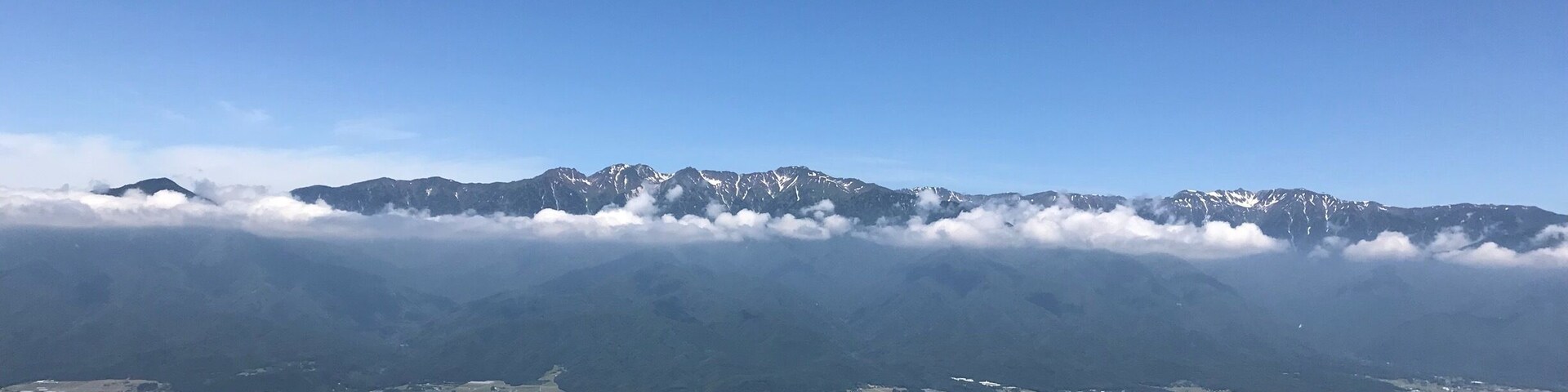 中央アルプスと伊那のまち