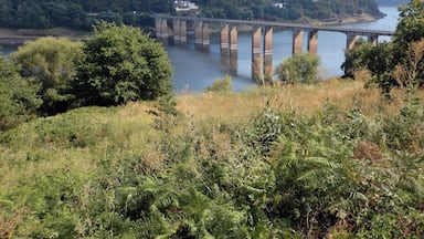 #TakeAHike This is the bridge to Portomarin. After a long day walking from Sarria to Portomarin, this is an amazing sight! The town is also very cute and gives amazing views towards the river!