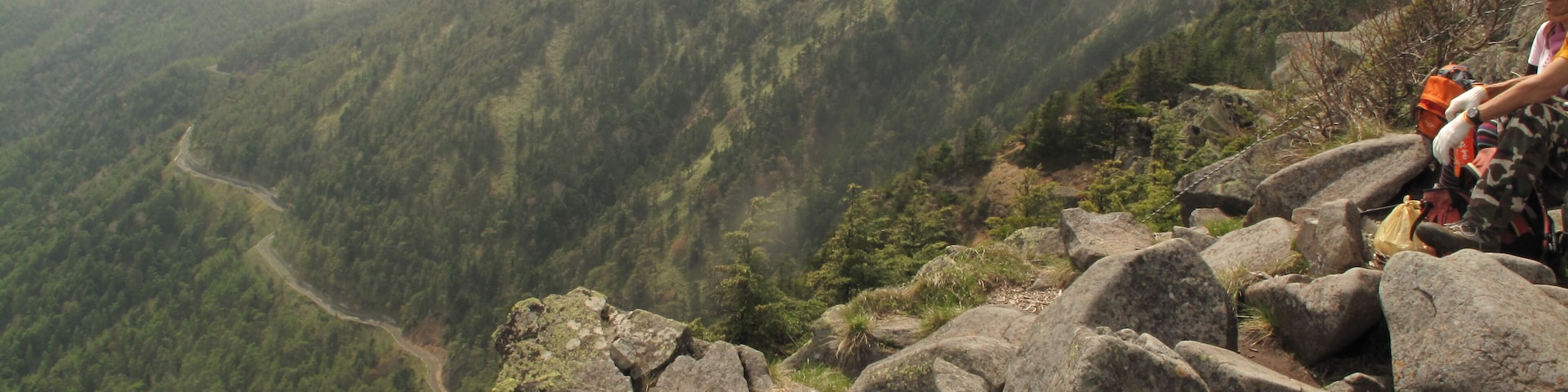 Mt. Higashi-Kagonoto (elev.2227m) seen from Mt. Mizunoto in Nagano Prefecture, Japan
