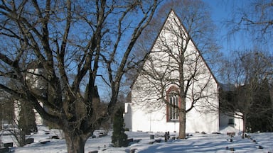 The PyhtÀÀ Church was built around 1460. Its original medieval outfit has remained almost untouched.
