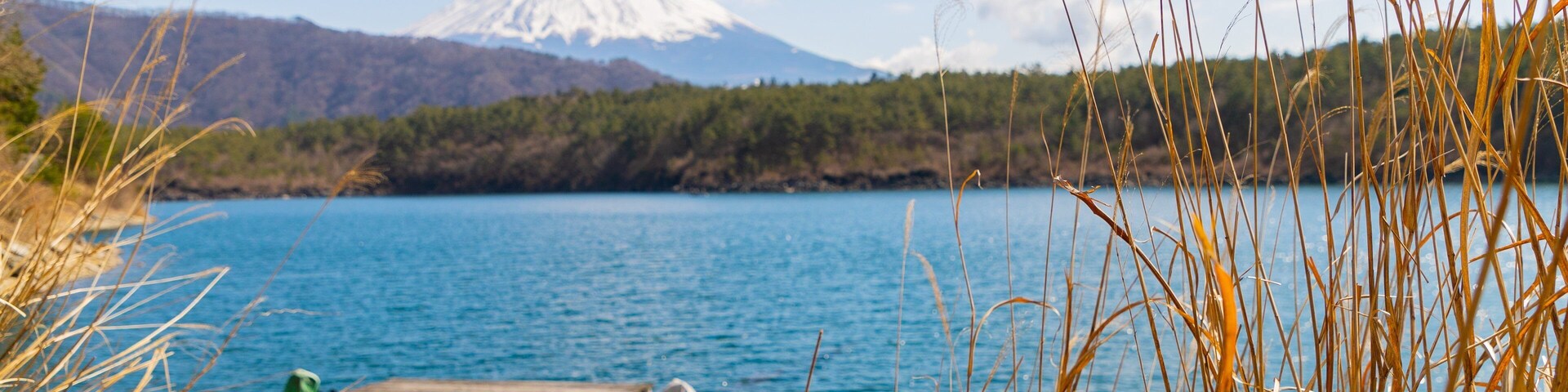 Lake Saiko featuring a lake or waterhole
