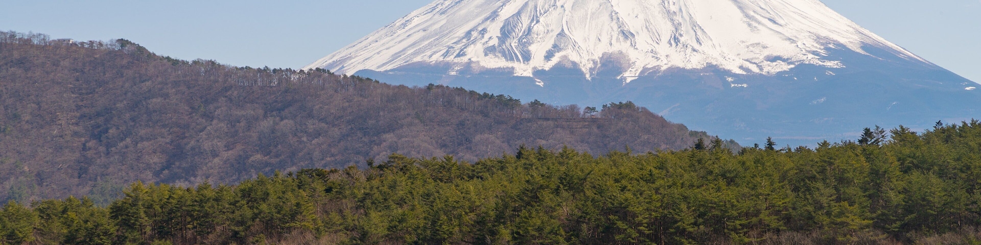 Lake Saiko featuring snow, a lake or waterhole and mountains