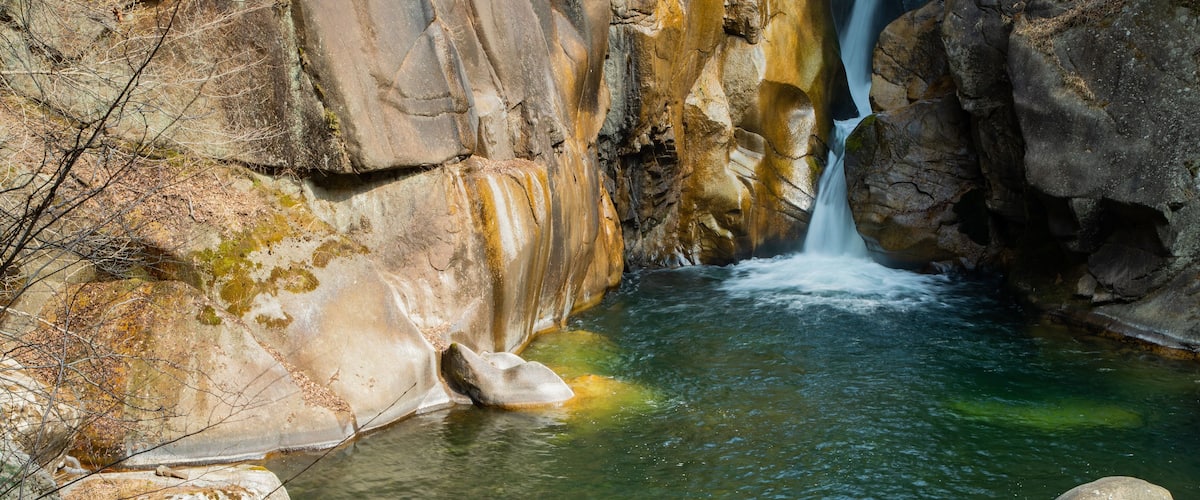 Shosenkyo which includes a cascade