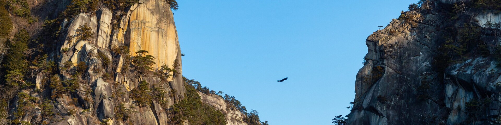 Shosenkyo which includes tranquil scenes and a gorge or canyon