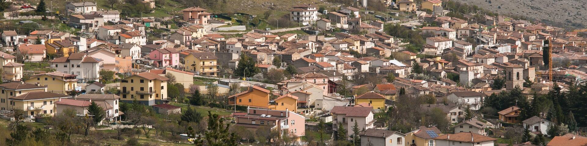 Veduta panoramica di Barisciano in Abruzzo