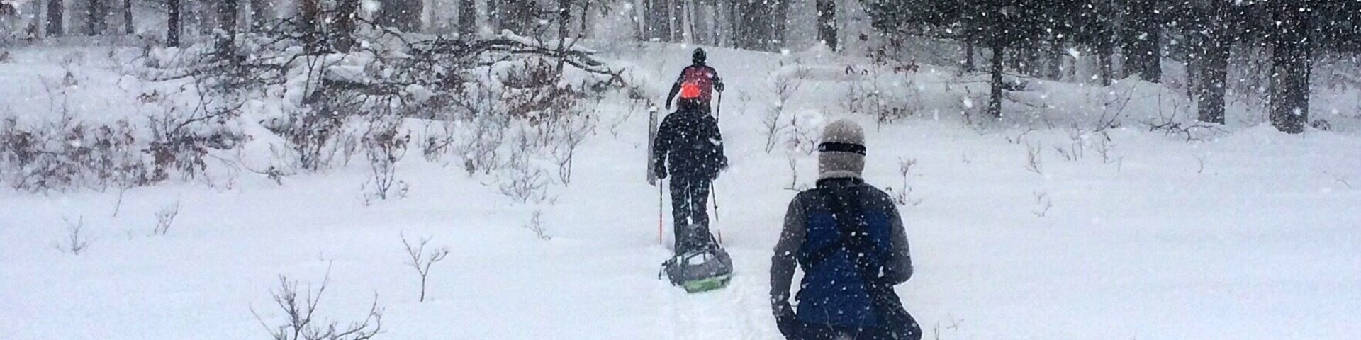 The Bowman Lake trailhead is an absolutely magical area to backpack and camp during the winter months.