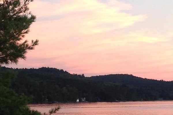 We got permission to return to Camp Pilgram and we went to Watch Rock to sit and watch the sunset.